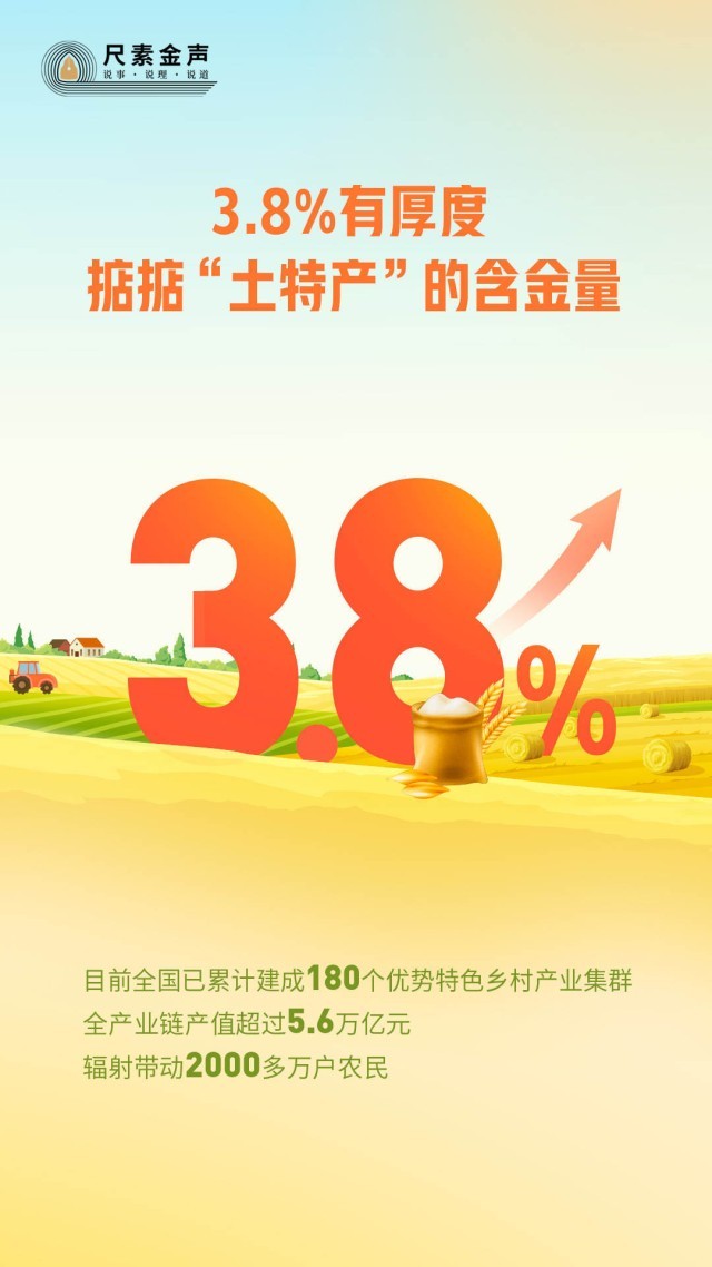 完美体育官网38%有厚度掂掂“土特产”的含金量(图1)